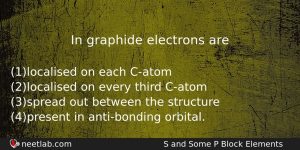 In Graphide Electrons Are Chemistry Question