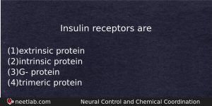 Insulin Receptors Are Biology Question