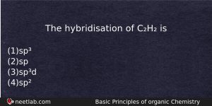 The Hybridisation Of Ch Is Chemistry Question