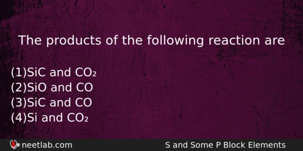 The Products Of The Following Reaction Are Chemistry Question 