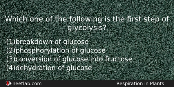 Which One Of The Following Is The First Step Of Biology Question 