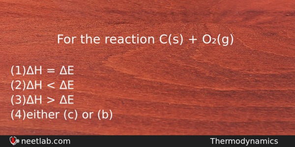 For The Reaction Cs Og Chemistry Question 