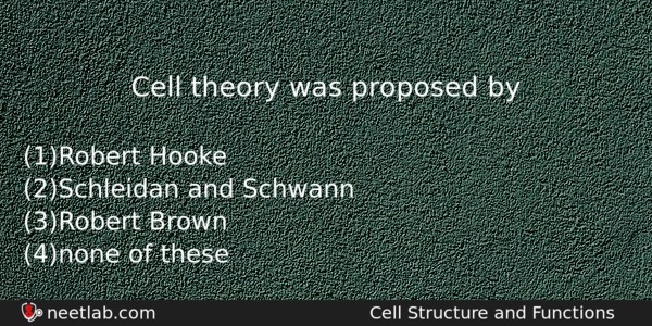 Cell Theory Was Proposed By Neetlab