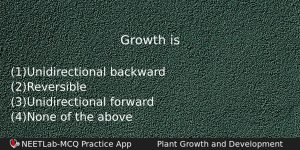 Growth Is Biology Question