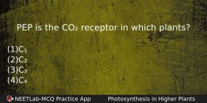 Pep Is The Co Receptor In Which Plants Biology Question